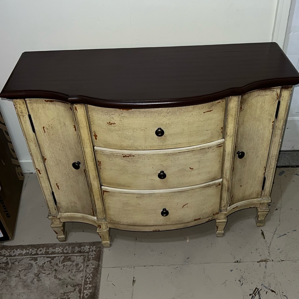 Butler Specialty Three Drawer Console Cabinet in Toasted Marshmallow